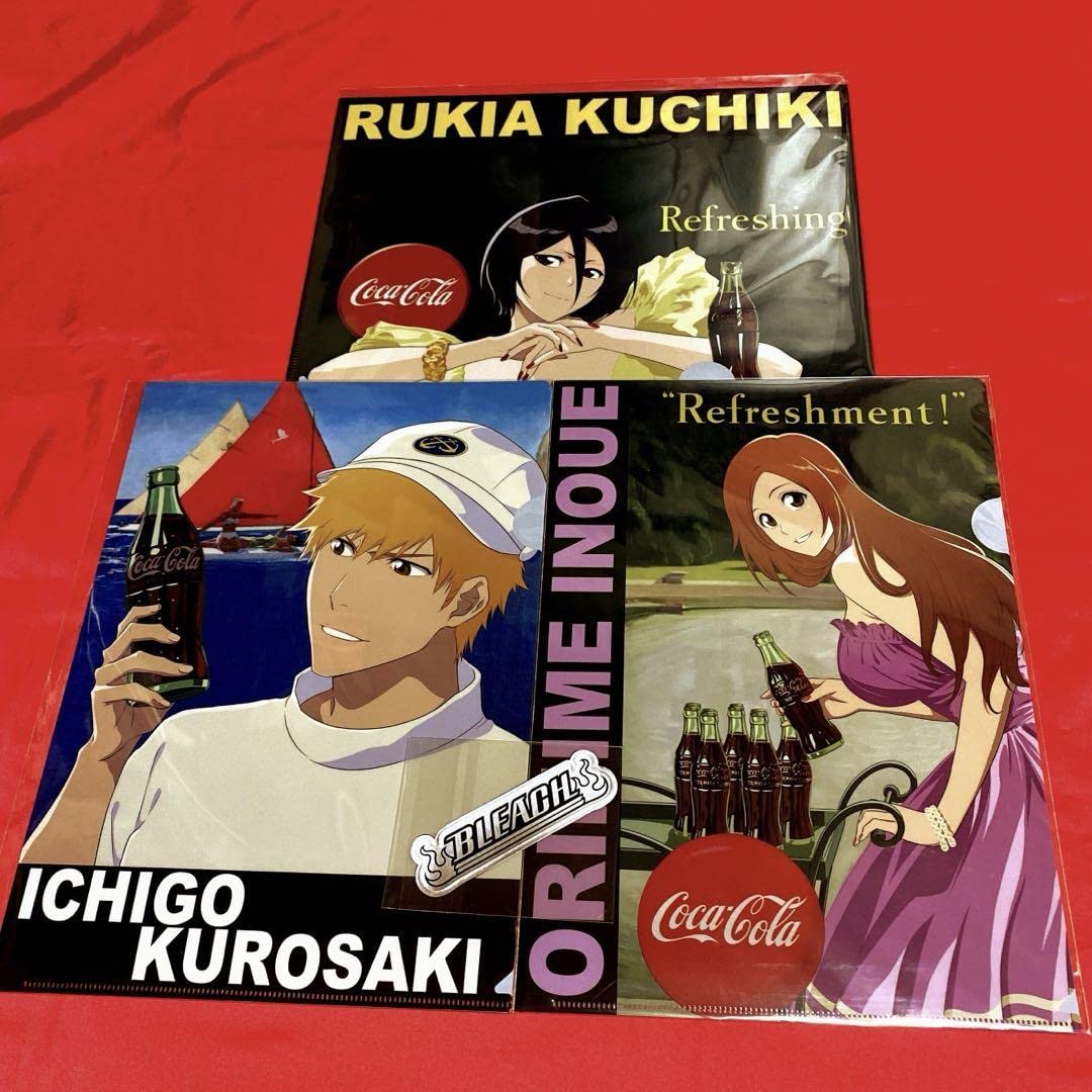 Amazon.co.jp: BLEACH ブリーチ コカコーラ 織姫 一護 ルキア クリア